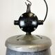 Lampe d’usine industrielle en émail gris d’Elektrosvit, années 1960