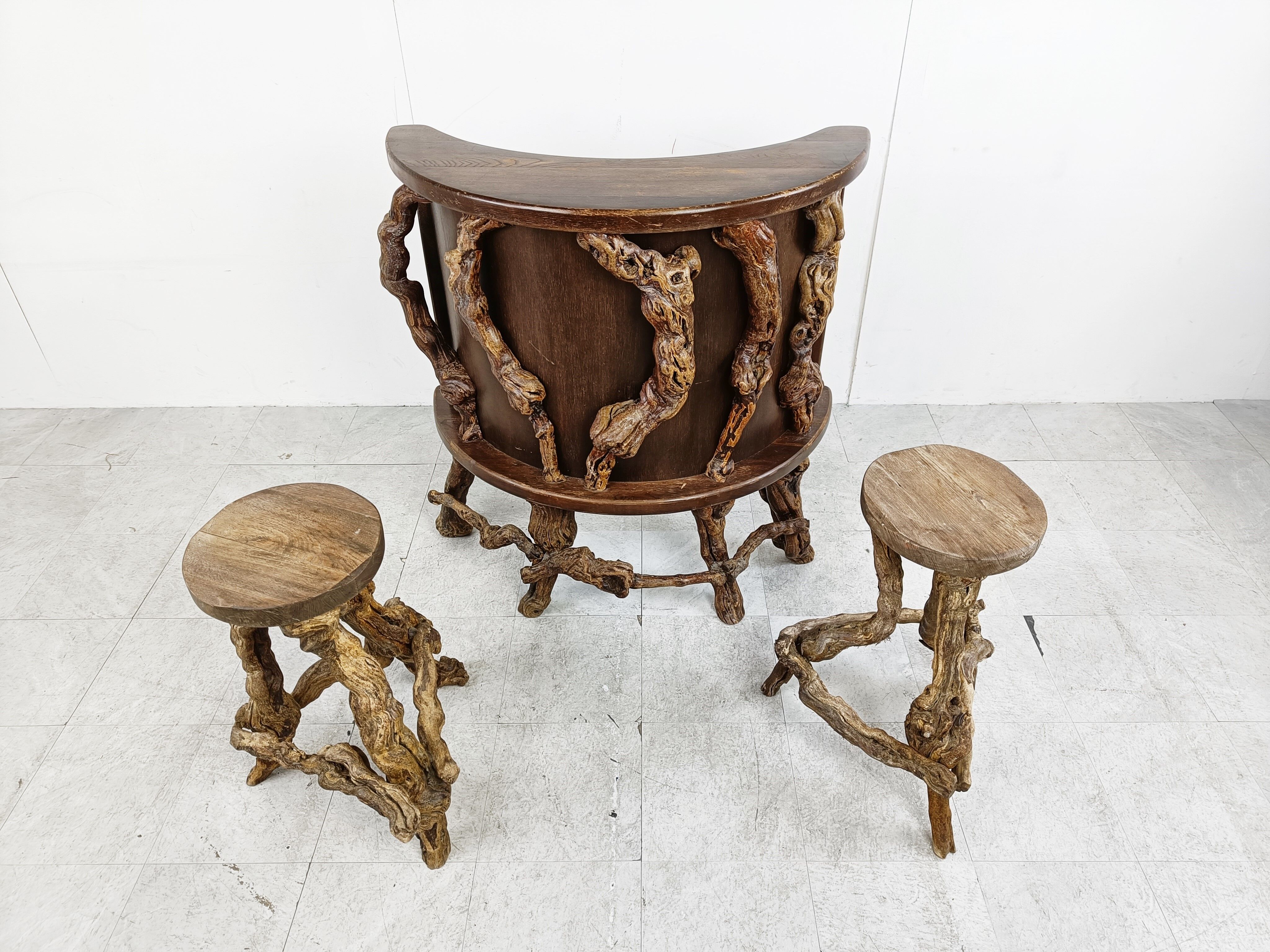 Vintage vinewood branch bar, 1950s