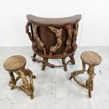 Vintage vinewood branch bar, 1950s