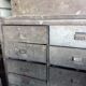 Furniture of trade old metal and wood industrial style