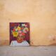 Tableau, peinture sur toile vintage Fleurs