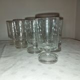 10 verres à liqueur en cristal