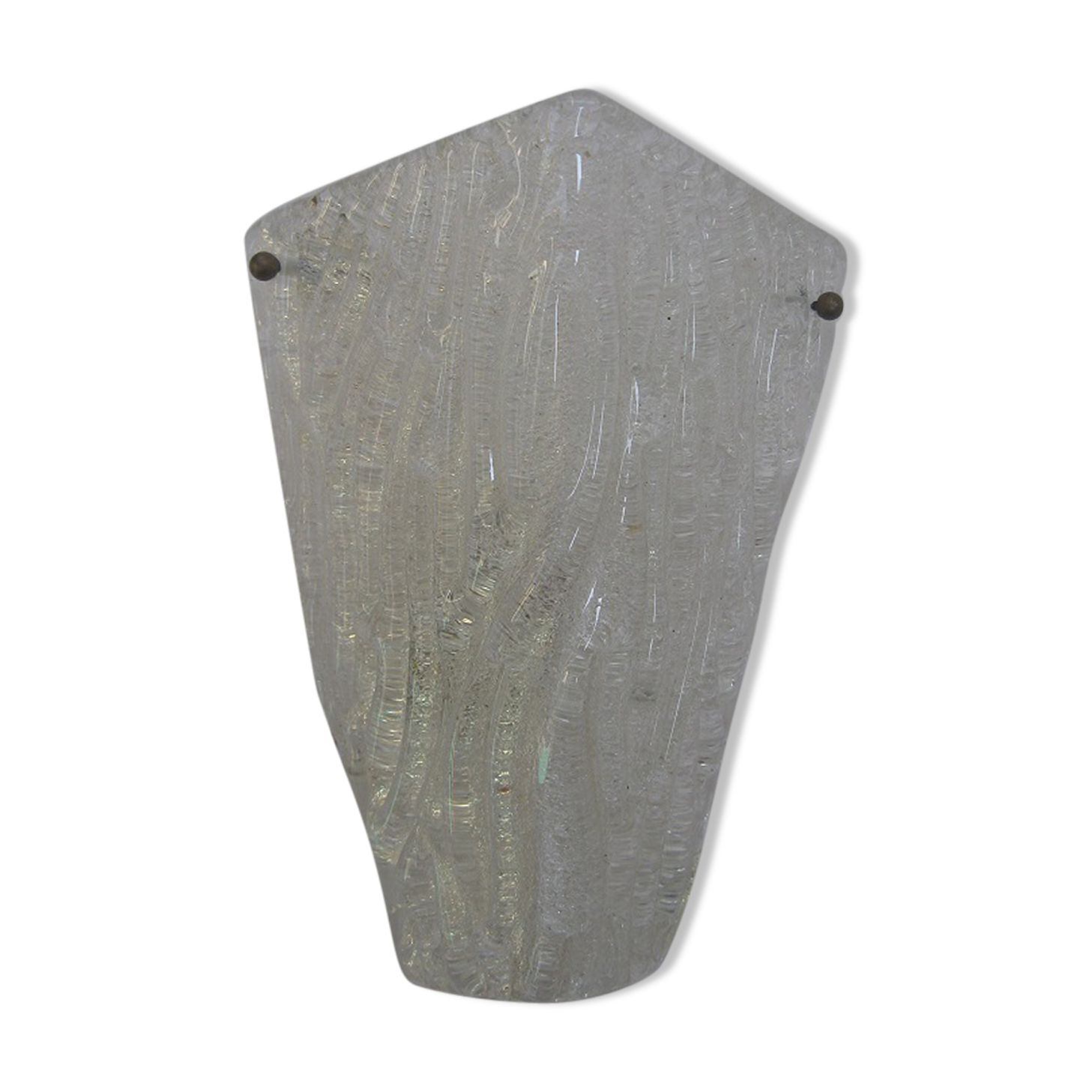 Applique d'angle en verre vintage