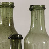 Set of 3 canning bottles in blown glass