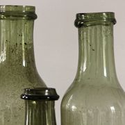 Lot de 3 bouteilles à conserve en verre soufflé