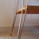 Formica and metal side table 70s