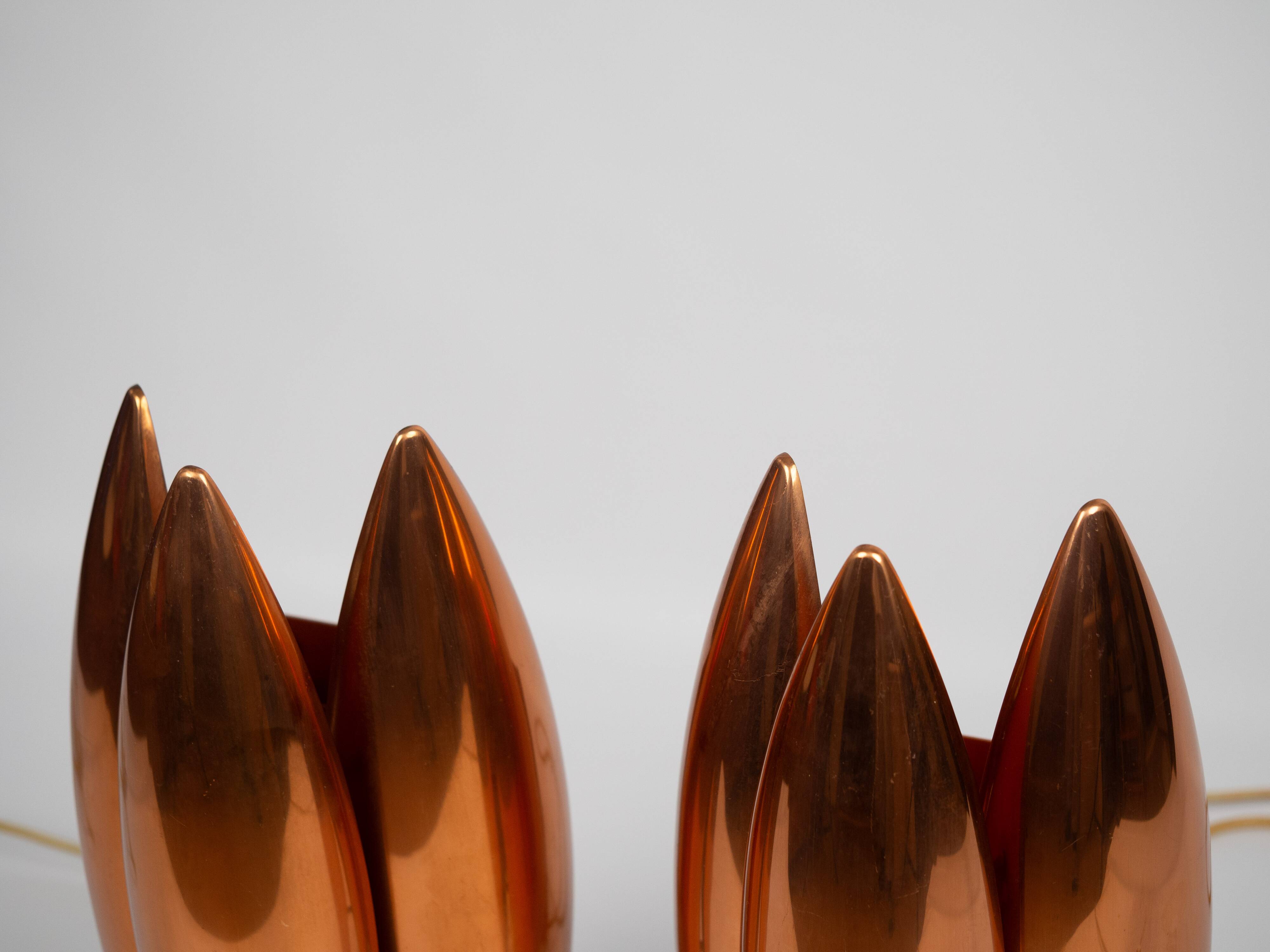 Pair of 2 Danish vintage wall lamps Kastor by Jo Hammerborg, Fog og Morup