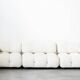Camaleonda, B&B 2-seater sofa and 3-seater sofa in bouclè fabric, 1970