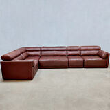Vintage design modular leather sofa Cor