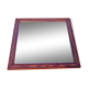 Barber mirror with pitch pine wood frame and double fillets, 1930s-1940s