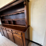 Rustic two-body buffet in oak from the 1960s.