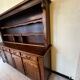 Rustic two-body oak sideboard from the 1960s.