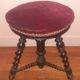 Tabouret de piano  bois tourné Napoléon 3