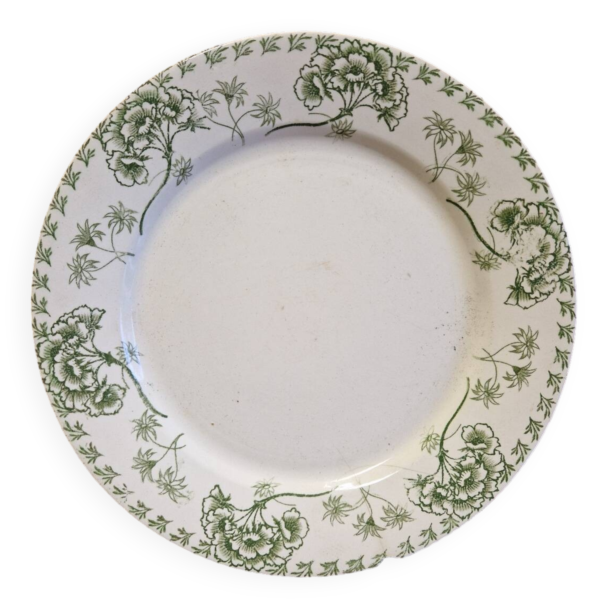 Old flat plate Sarreguemines