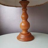 Lampe de table en bois scandinave 70s