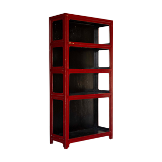 Red lacquered shelf, China