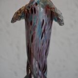 Pink and twisted blue vase