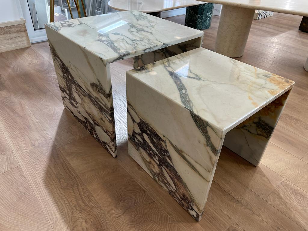 Tables gigognes calacatta viola