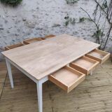 Table 6 tiroirs en bois