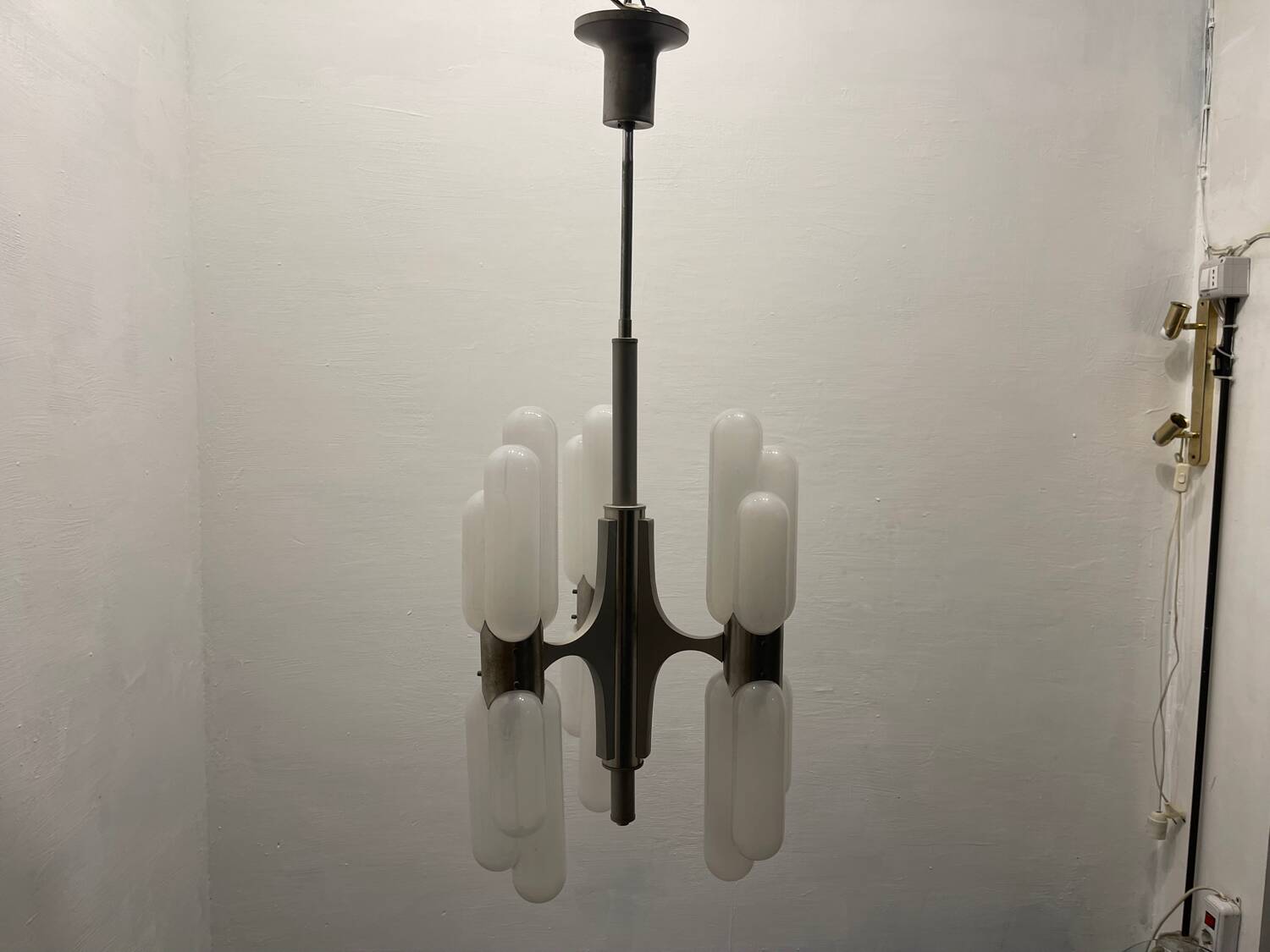 Lustre Torpedo en Verre de Murano par Mazzega, Italie, 1970s | Selency
