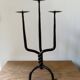 Antique wrought iron candlestick