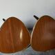 Pair of mini-seeded tripods 50s plant holder
