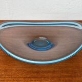 Art glass bowl from the Mid-Century Danish Thule series by Per Lütken for Holmegaard, 1960s.