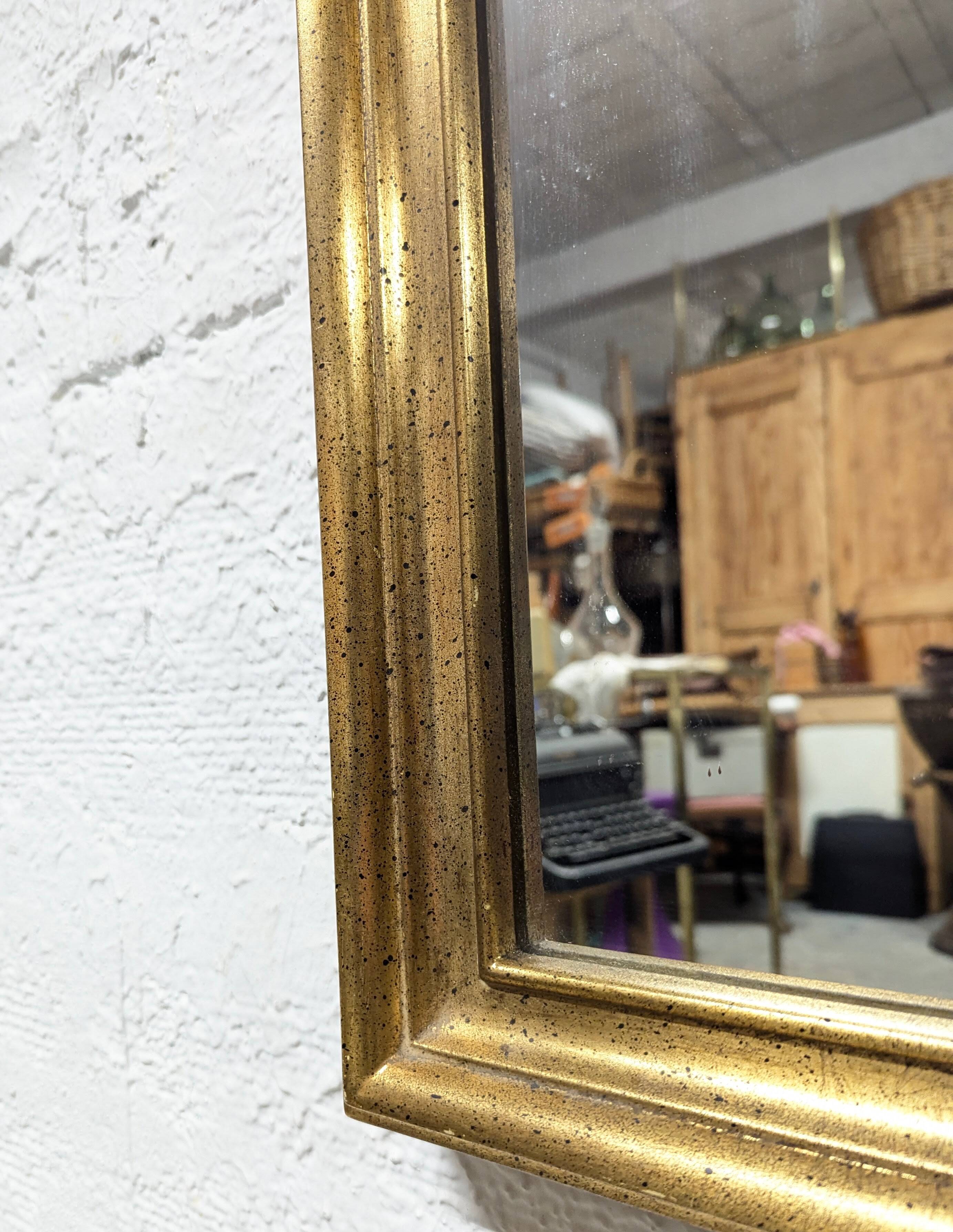 Miroir bois doré 105cm