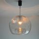 Vintage 1960s Doria design ceiling light in crystal glass