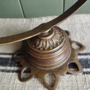 Small tabletop psyché mirror in brass
