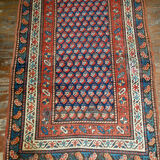 Old Caucasian carpet Gendje handmade 88cm x 177cm 1880s