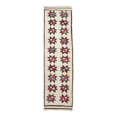 3x10 beige & brown vintage runner rug