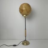 Vintage marbled glass table lamp