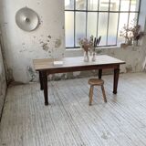 Solid oak farmhouse table 185cm