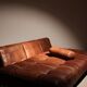 Daybed ‚DS-80‘ in Cognac Patchwork Leather by De Sede | Switzerland 1970s