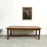 Grande table de ferme ancienne en noyer