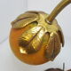 Bronze water lily foot lamp and Art Nouveau style glass paste