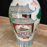Paire de vases chinois en porcelaine de fin 19è siècle