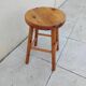 Vintage pine low stool