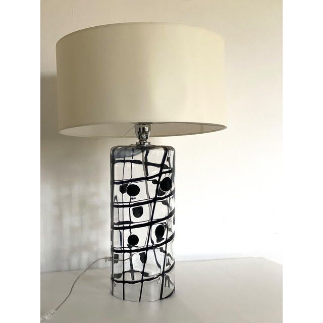 Contemporary Murano glass table lamp