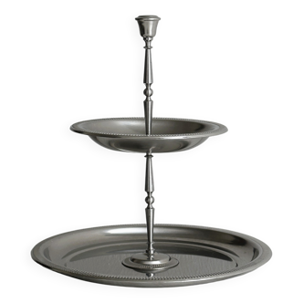Silver-plated metal servant