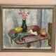 Original Swedish Oil on Panel – "Vase and Vegetables" by Arne Kilsby – Signed – Vintage and Framed – 54 × 46 cm (21.3" × 18.1")