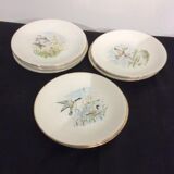 9 plates primefleur gien