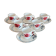6 vintage coffee cups Sarreguemines and Digoin