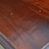 Spiral staircase for library made of mahogany wood