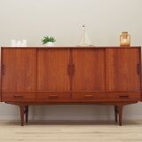 Teak highboard, Danish design, 1960s, designer: Børge Seindal