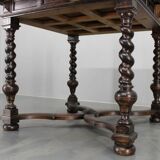 Antique Beech Card/Game Table, Czechoslovakia