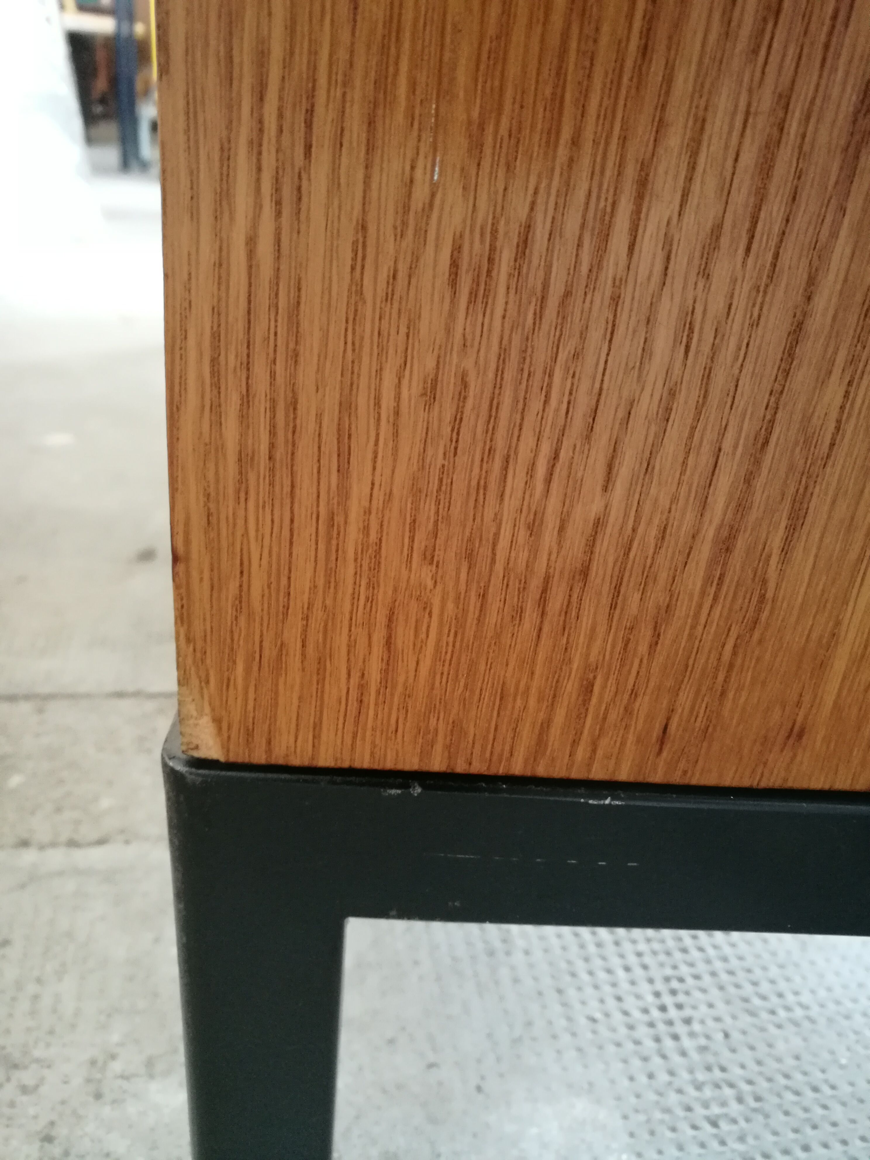 Vintage top sideboard from the 80s, sliding doors