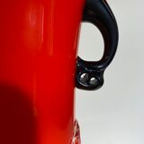 Vase Murano rouge années 70