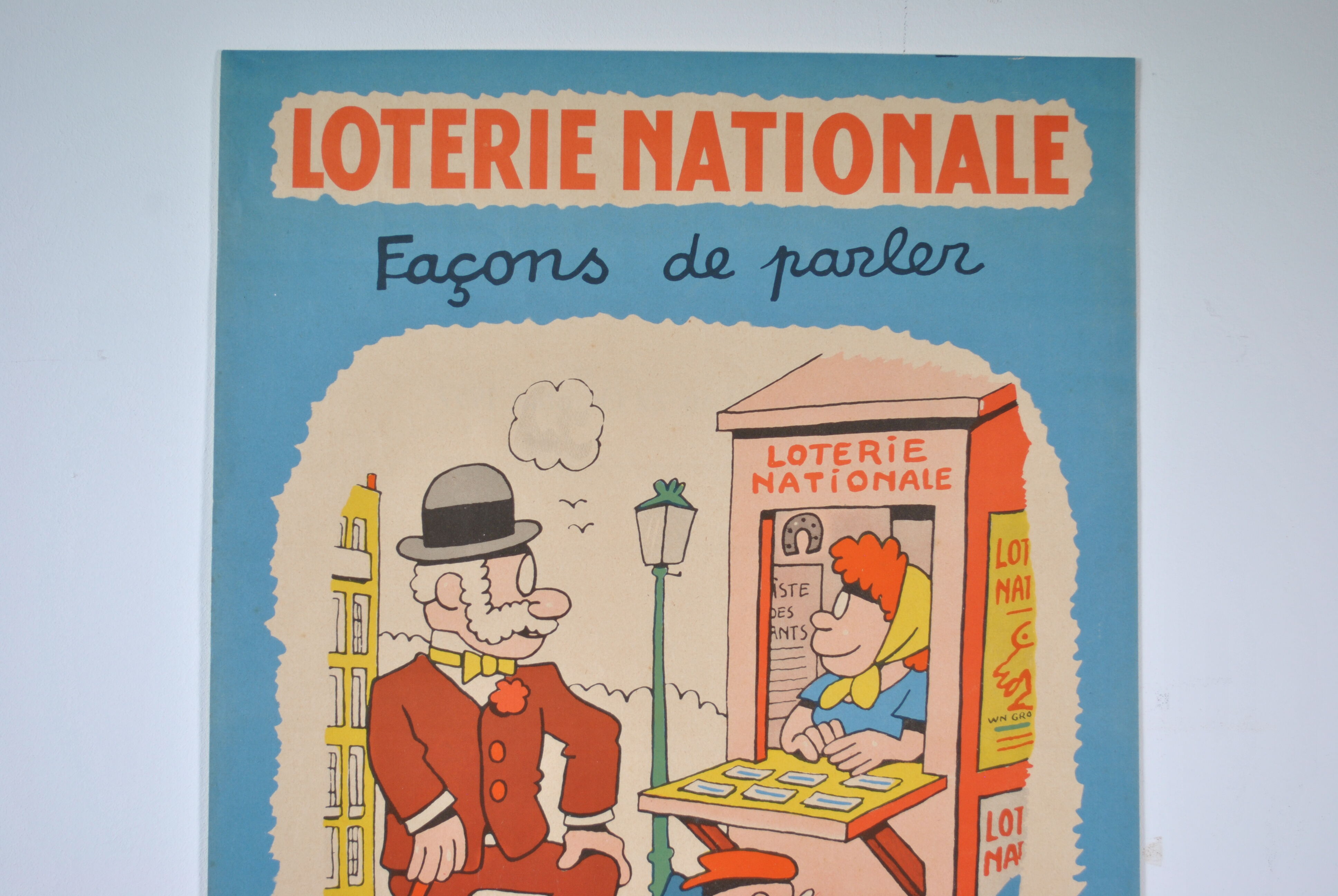 Poster National Lottery 50s